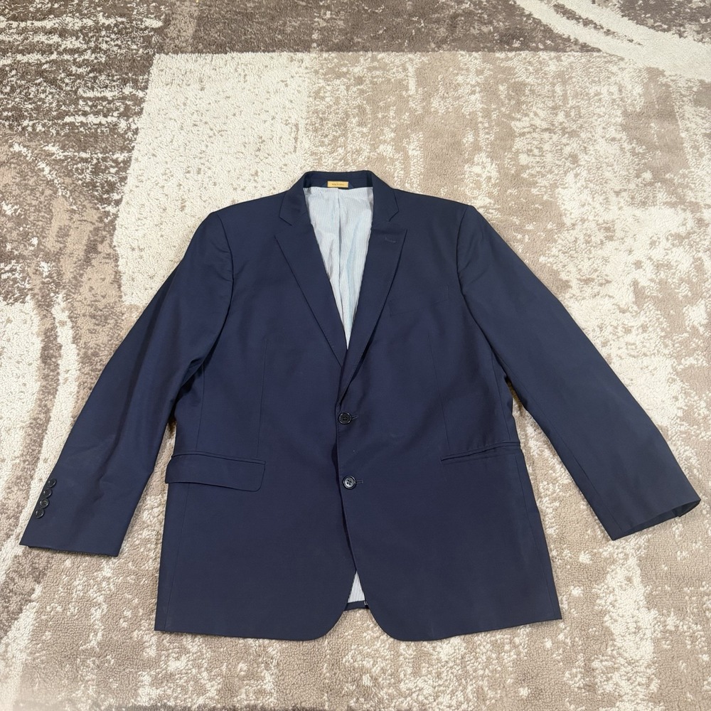 Brooks Brothers Blazer Mens 46R Explorer Regent Fit Navy Blue Sport Coat Preppy